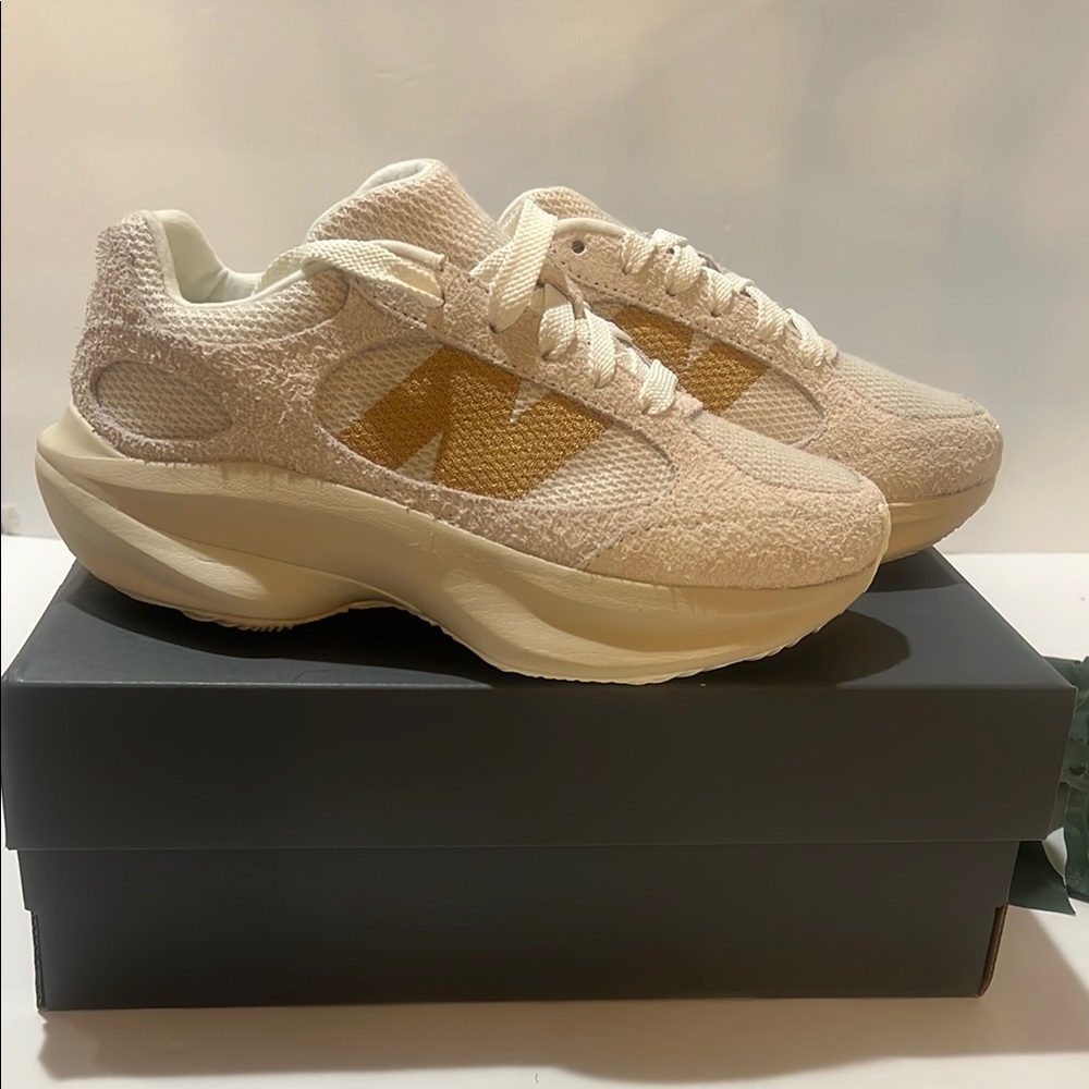 Brand New Women's Cream and Tan Sneakers